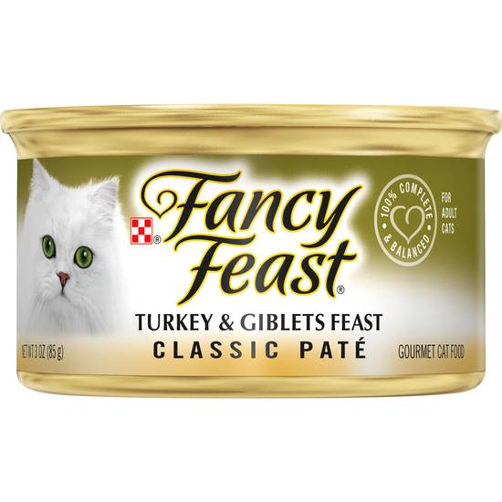 Fancy Feast Turkey and Giblets Feast Classic Pate Cat Food
