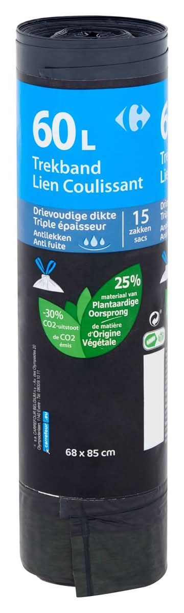 Carrefour Trekband 60L 15 Zakken