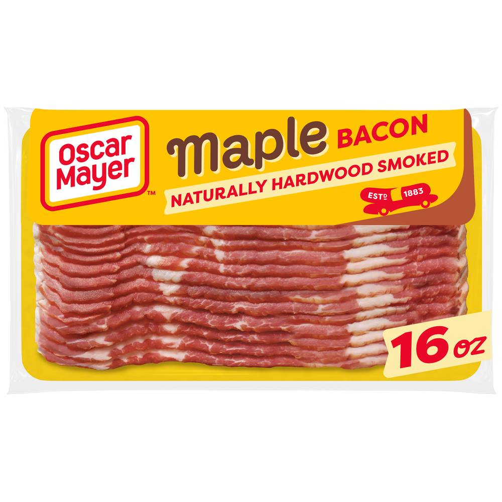 Oscar Mayer Maple Naturally Hardwood Smoked Bacon (16 oz)