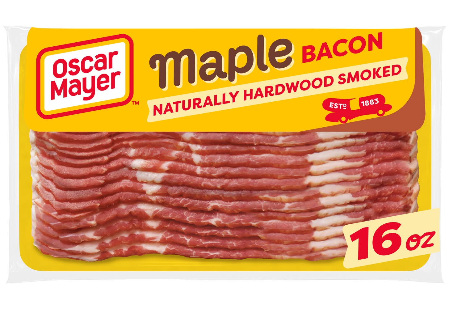 Oscar Mayer Naturally Hardwood Smoked Bacon, Maple (16 oz)