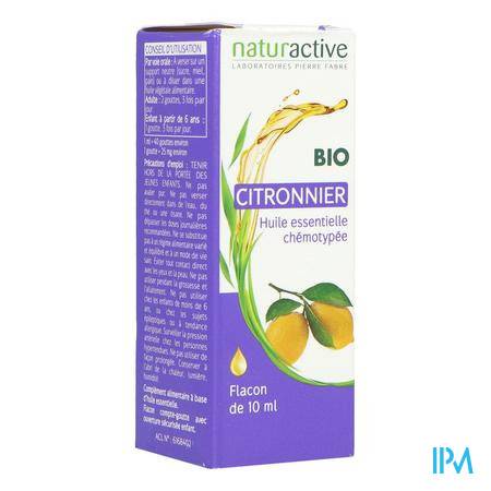 Naturactive Huile Essentielle Bio Citronnier 10ml Huile essentielle - Aromathérapie