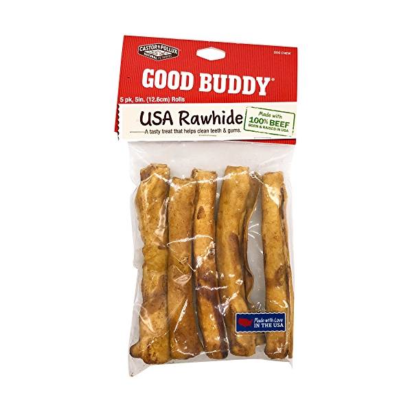 Castor & Pollux Good Buddy Chicken Flavored Rolls 5 Inch Dog Chew