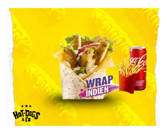 MENU WRAP INDIEN