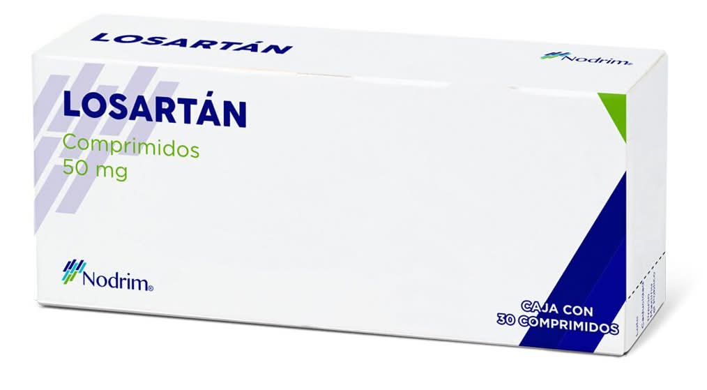Nodrim · Losartán comprimidos 50 mg (30 g)