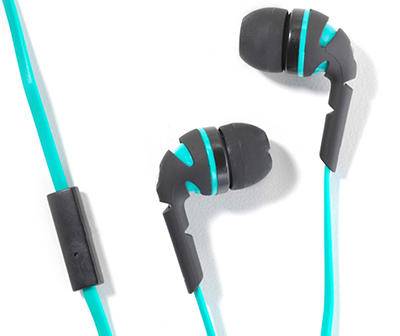 Teal Neons Stereo Earbuds