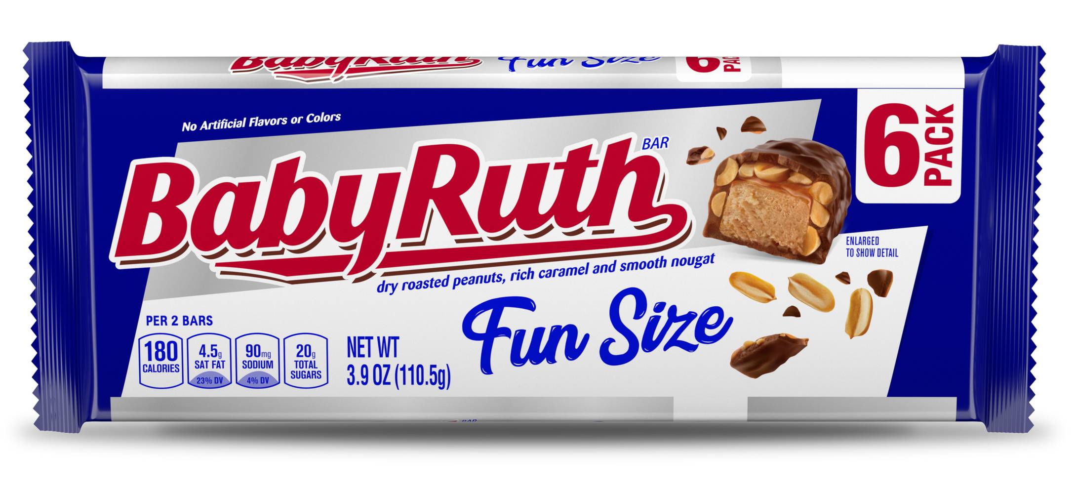 Baby Ruth Fun Size Roasted Peanuts Caramel & Nougat Bar (3.9 oz)