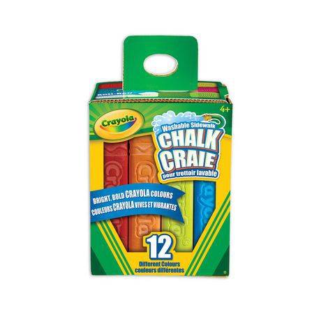 Crayola Washable Sidewalk Chalk (includes 12 sticks of sidewalk chalk)