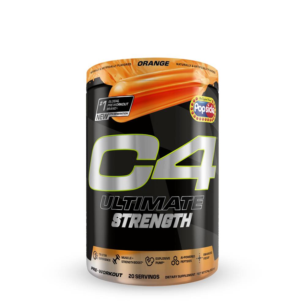 C4 Ultimate Strength Pre-Workout - Orange Popsicle (20 Servings) (1 Unit(s))