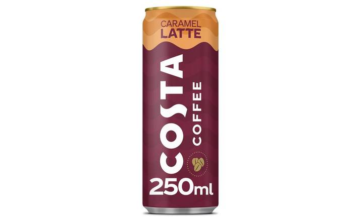 Costa Coffee Cold Caramel Latte 250ml Can Iced Coffee Drink (398322)