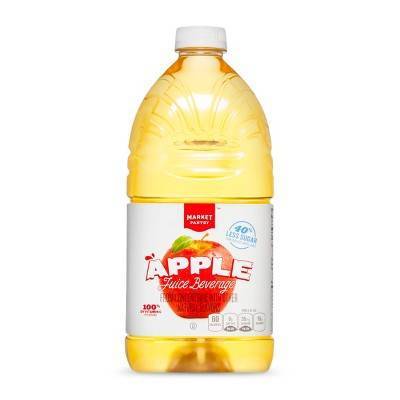 Market Pantry Reduced Sugar Apple Juice - 64 fl oz Bottle - Market Pantry