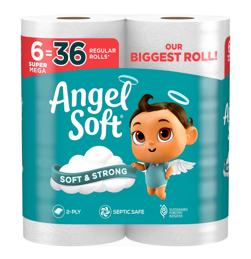 Angel Soft 2-Ply Unscented Mega Roll Bathroom Tissue
