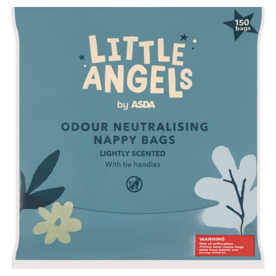 ASDA Little Angels Nappy Bags With Tie Handles