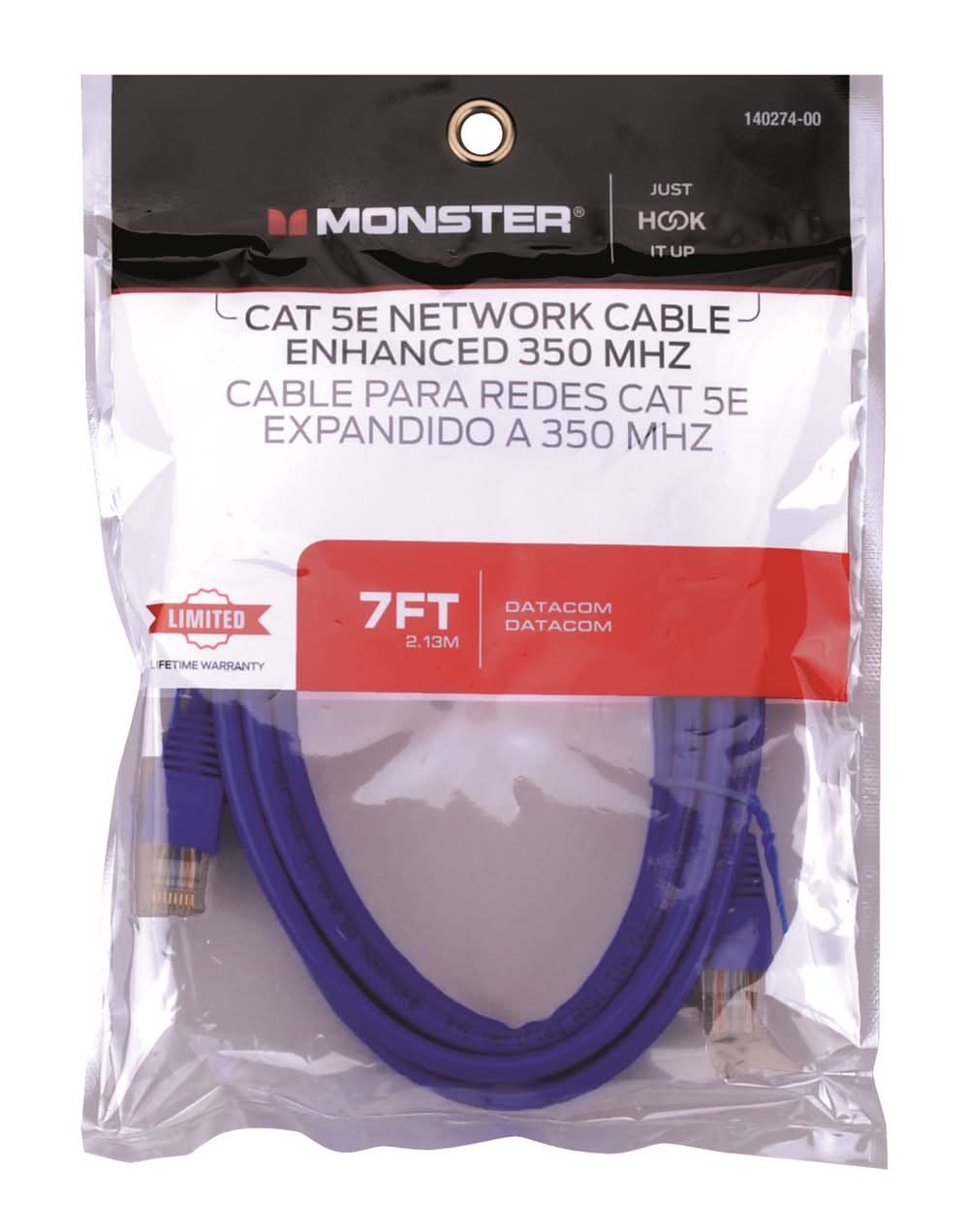 Monster Just Hook It Up 7 Ft. L Category 5E Networking Cable