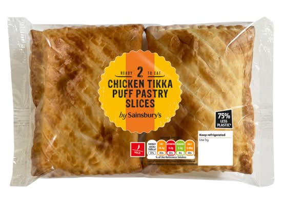 Sainsbury's Chicken Tikka Puff Pastry Slices (2 pack)