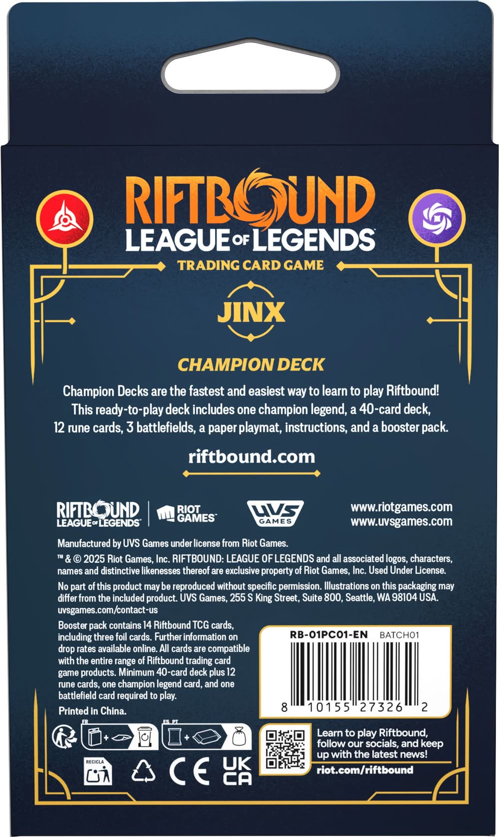 riftbound league of legends trading card game: champion deck- jinx Bundle Starter: Viktor Lee Sin (EN) card deck is filled with aggressive units Unboxing Riftbound Jinx starter deck
