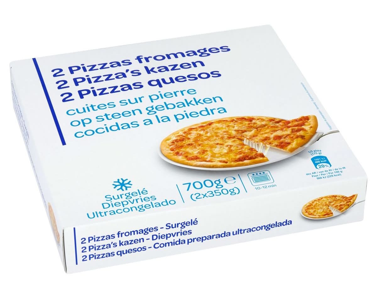 2 Pizza''s Kazen op Steen Gebakken 2 x 350 g