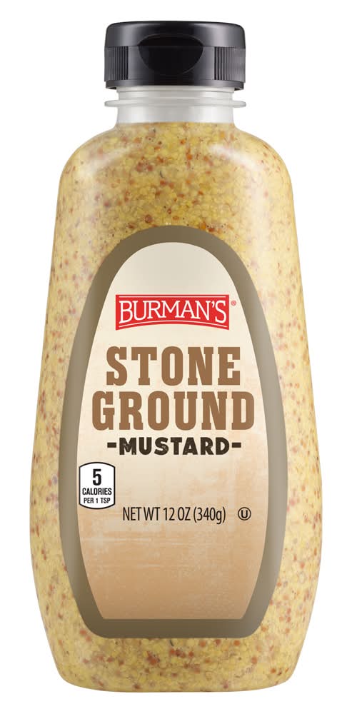 Burman's Stone Ground Mustard (12 oz)