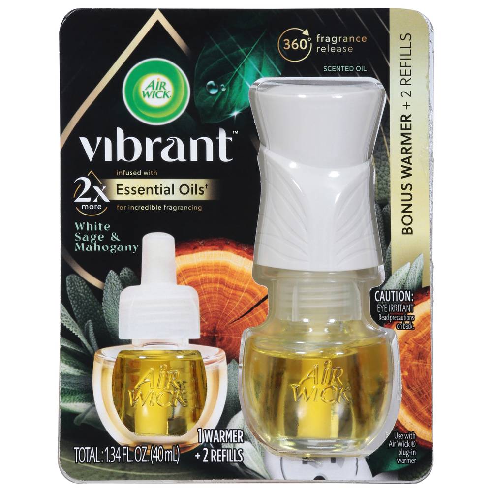 Air Wick Vibrant White Sage & Mahogany Scented Oils (1.34 fl oz)