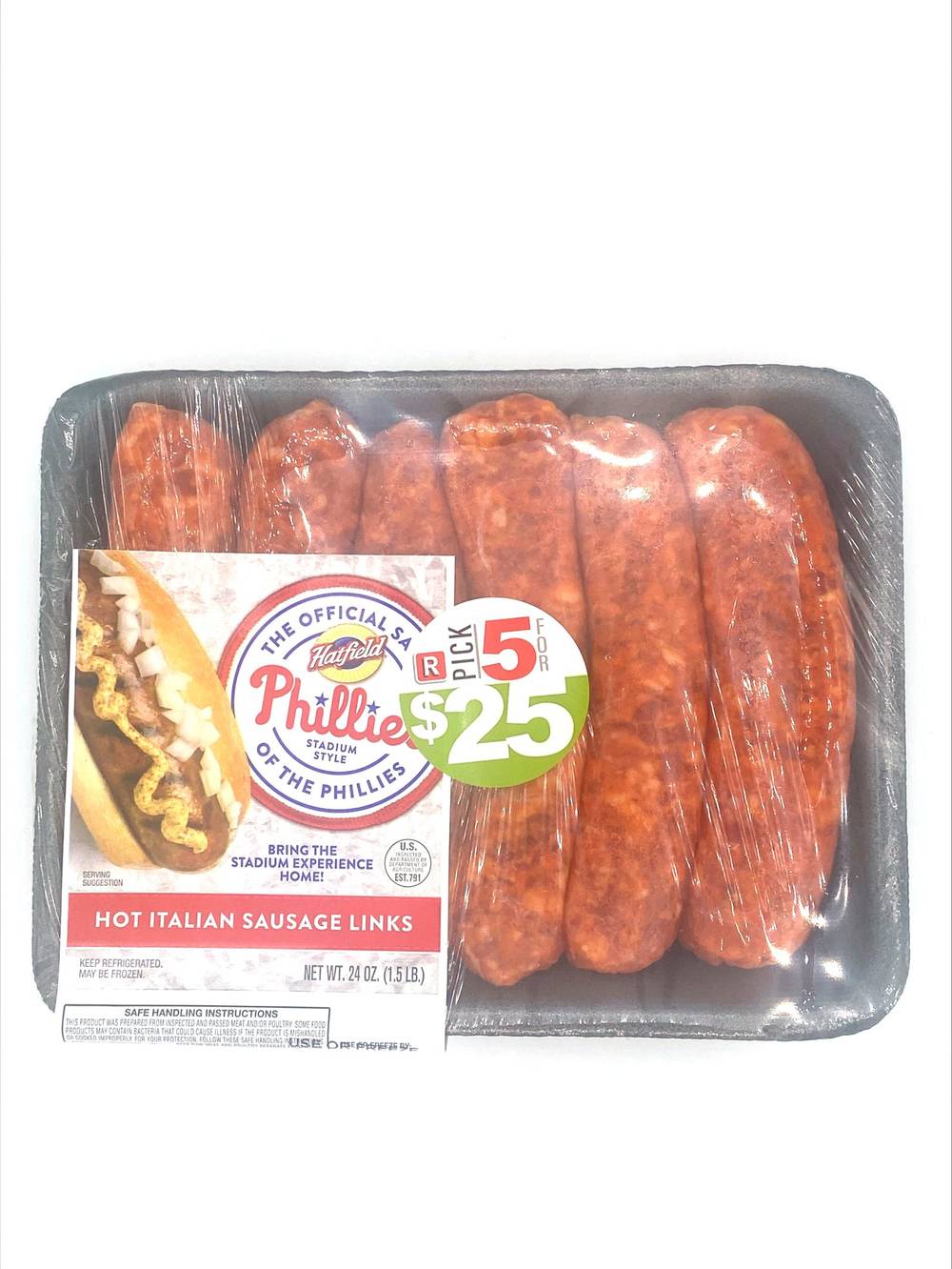 Phillies Hot Italian Sausage (5 ct)