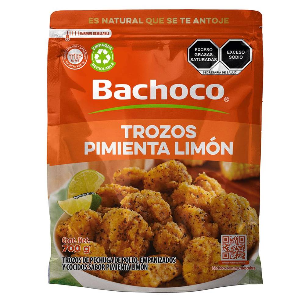 Bachoco trozos de pechuga boneless (pimienta/limón)