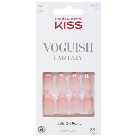 Kiss Voguish Fantasy Nails on Point Medium (28 ct)