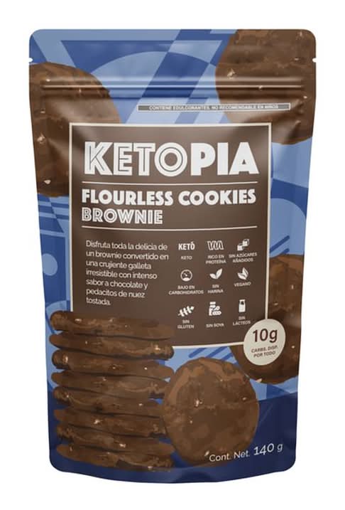 Ketopia · Galletas sabor brownie (140 g)