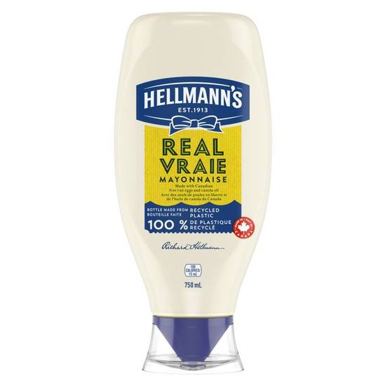 Hellmann's mayonnaise sans gluten - real mayonnaise (750 ml)