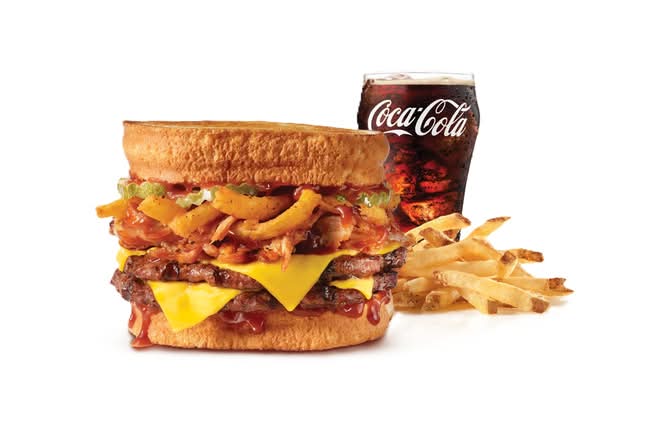 Double BBQ Pulled Pork Frisco Burger Combo