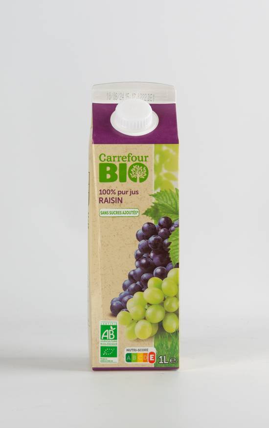 Carrefour Bio - Jus de raisin 100% pur jus (1 L)