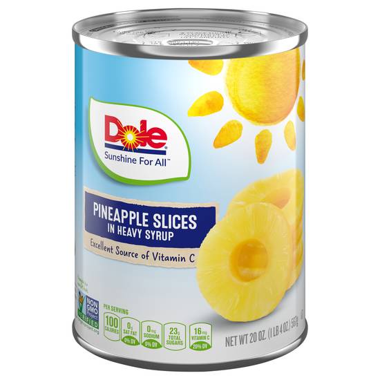 Dole Pineapple Slices in Heavy Syrup