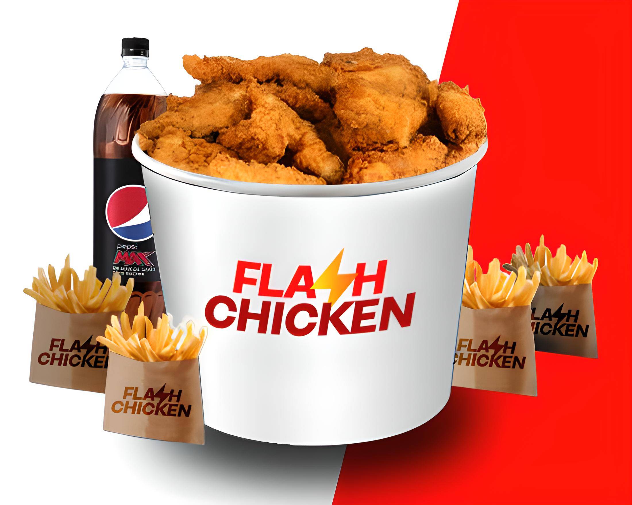 🍗⚡MENU MEGA FLASH BUCKET⚡
