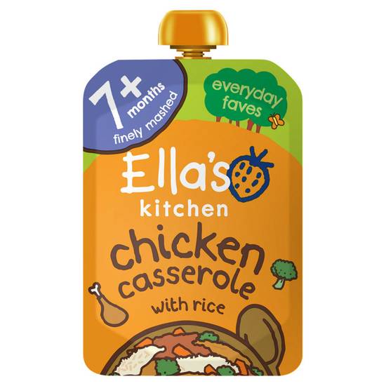 Ella's Kitchen Organic Chicken and Rice Casserole Baby Pouch 7+ Months 130g