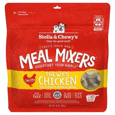 Stella & Chewy's Meal Mixers Freeze-Dried Raw Chicken Dog Food (18 oz)