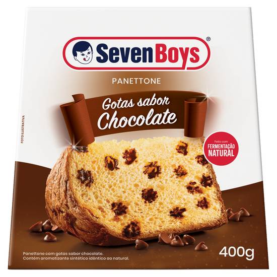 Seven Boys · Panettone com gotas sabor chocolate