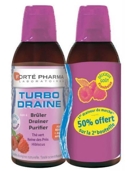 Turboslim Drenante Pack Framboesa 2X500 Turboslim emb. 2 x 500 ml