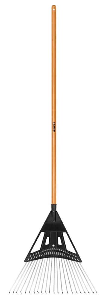 Anvil 47 In. L Wood Handle 24 In. Poly Steel Lawn Rake