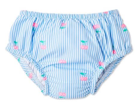George Baby Girls' Reusable Swim Diaper, 6-12 Months, Blue