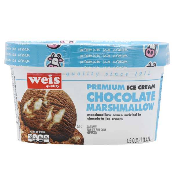 Weis Marshmallow Ice Cream, Chocolate (1.42 L)