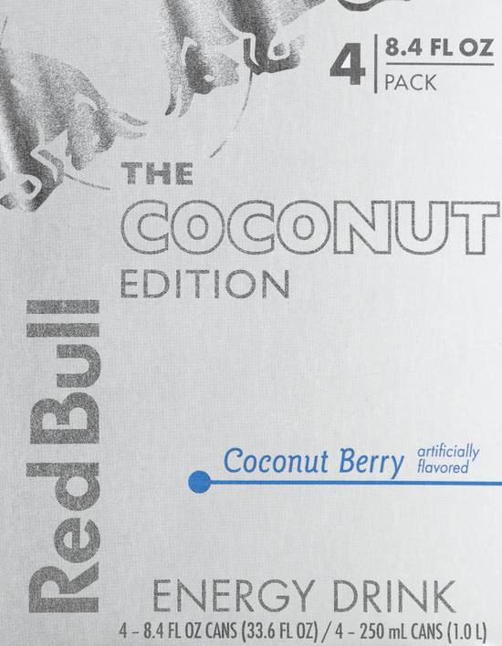 Red Bull the Coconut Edition Coconut Berry Energy Drink (4 pack, 8.4 fl oz)