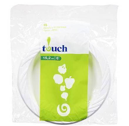 Assiettes plastique 6" - 15 unités