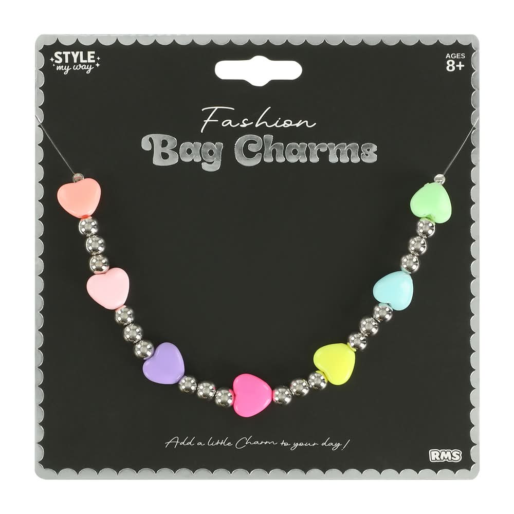Fashion Bag Charms 5-Pack Hearts