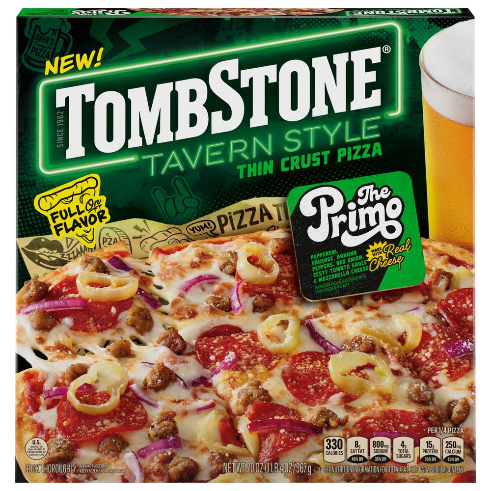 Tombstone Tavern Style Thin Crust Pizza (the primo)