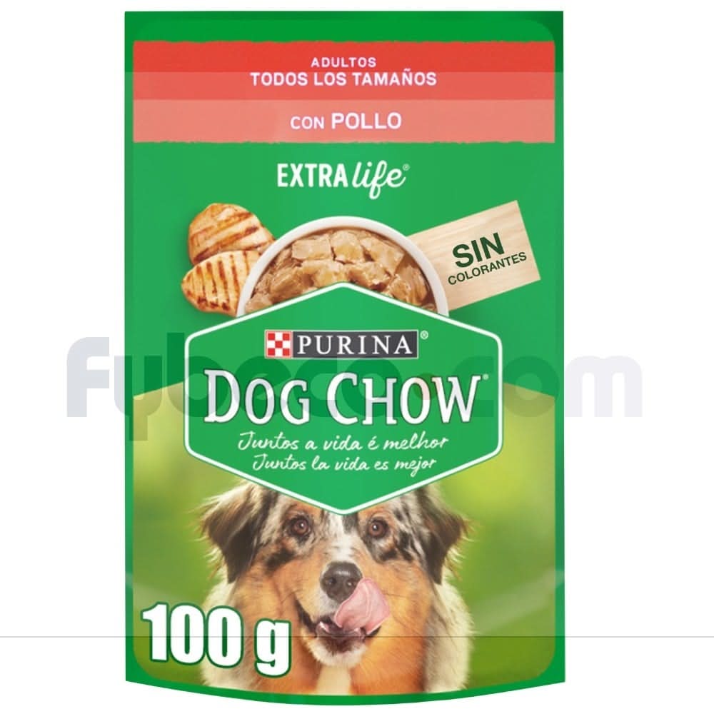 Alimento Humedo  Dogchow Adultos Todos Los Tamaños Pollo 100Gr