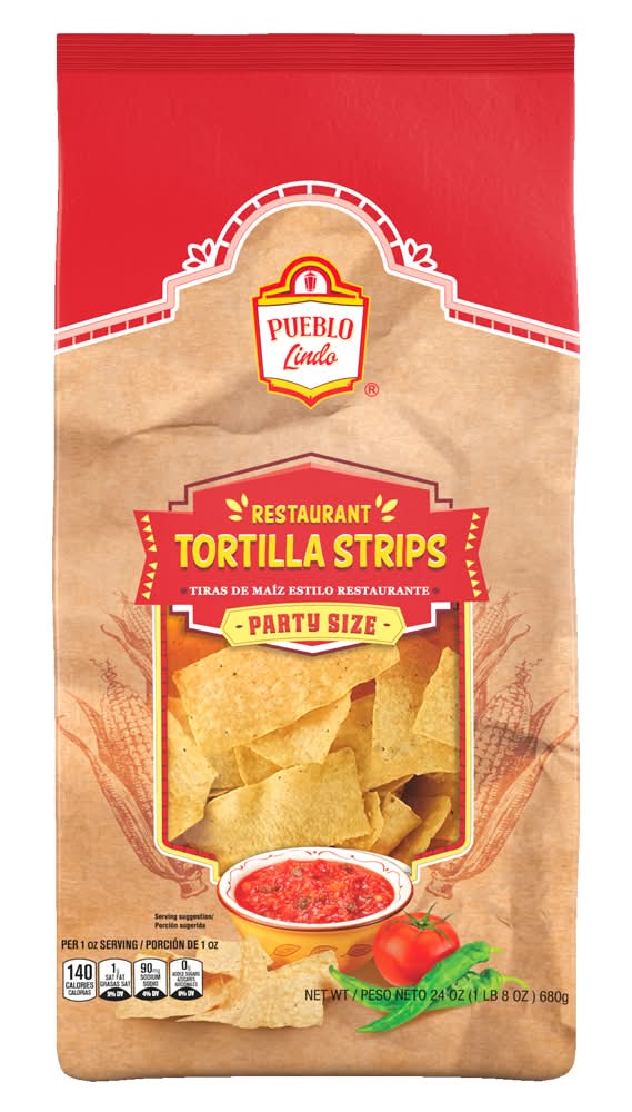 Pueblo Lindo Tortilla Strips Party Size (24 oz)