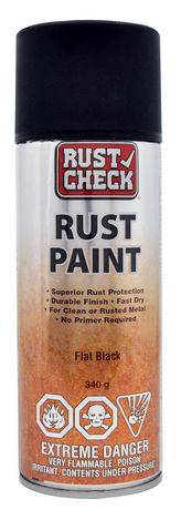 Rust Check Rust Spray Paint (flat black)