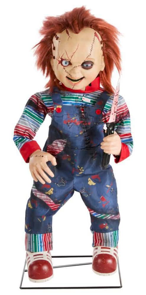 Universal 3.5 Ft. Animated Led Scarred Chucky Doll H38