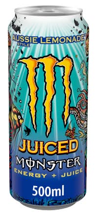 Monster Energy Aussie Style Lemonade, Juiced Energy Drink (500ml)