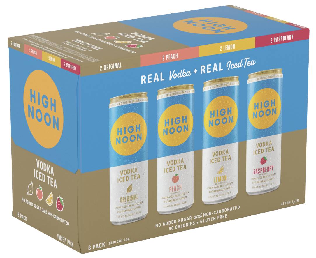 High Noon Vodka Hard Iced Tea Variety pack (8 pack, 0.35 L)