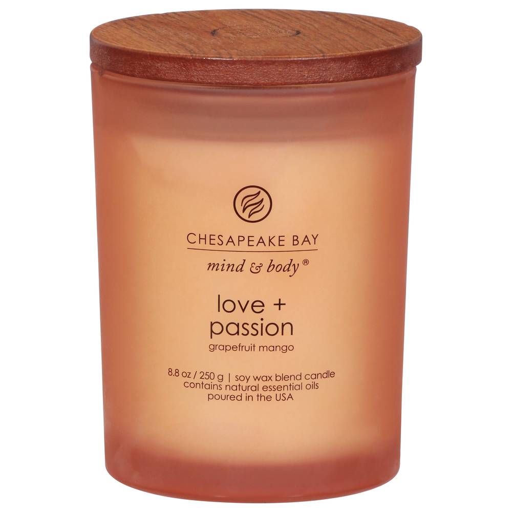 Chesapeake Bay Mind & Body Love + Passion Grapefruit Mango Candle (8.8 oz)