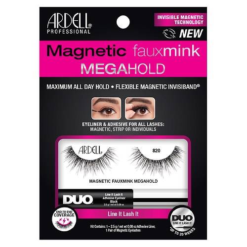Ardell Magnetic MegaHold Faux Mink Liquid Liner & Lash 820 - 1.0 set